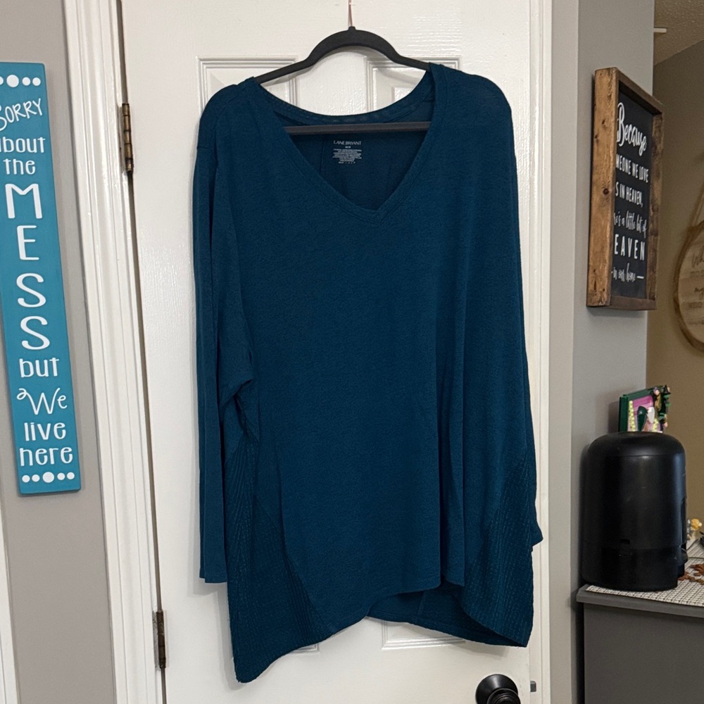 Lane Bryant Teal Knit Top